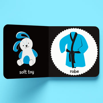 Baby’s First High Contrast Neon Board Book: Bedtime