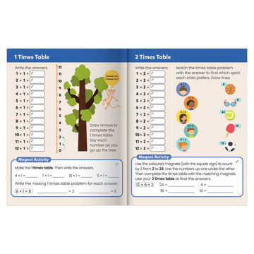 Junior Explorers Magnetic Books: Times Tables