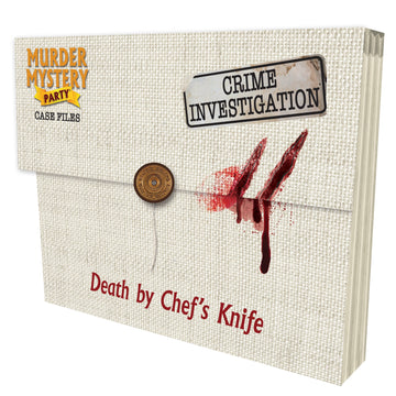 Murder Mystery Party Cae file- Death by Chefs Knife