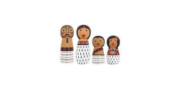 NZ Maori Whanau Peg Doll 5.4-8.4cm