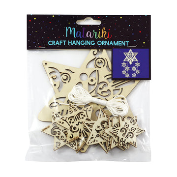 NZ Matariki Craft Hanging Ornament 9pc - Set Of 2