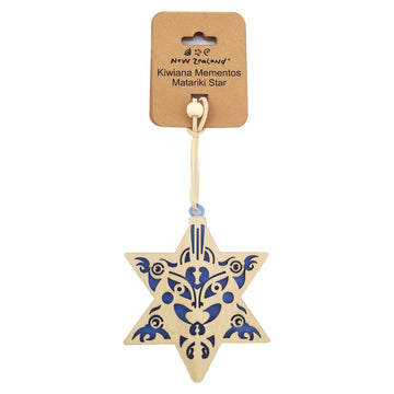 NZ Matariki Hanging Ornament Star - Set Of 2