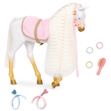 Our Generation Horse Foal - Andalusian Hair Play Foal