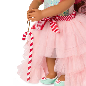Our Generation 18" Special Event Doll -  Christmas Candy Cane - Candie