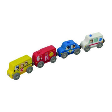 Hape Play Essentials Colourful Vehicles Fleet