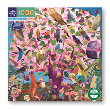 eeBoo 1000pc Puzzle Parliament of Owls Sq