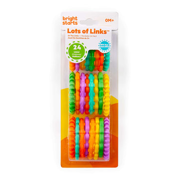 Bright Starts Lots O Links 24pc Nursery toy, is perfect for baby boys and girls.