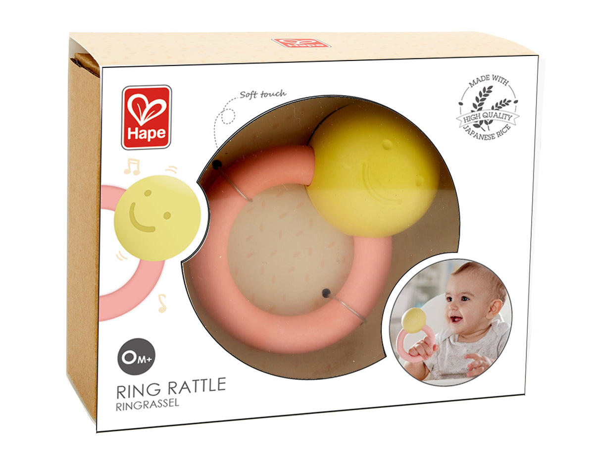 Hape Ring Rattle perfect for little hands, baby and new borns The Toy Wagon