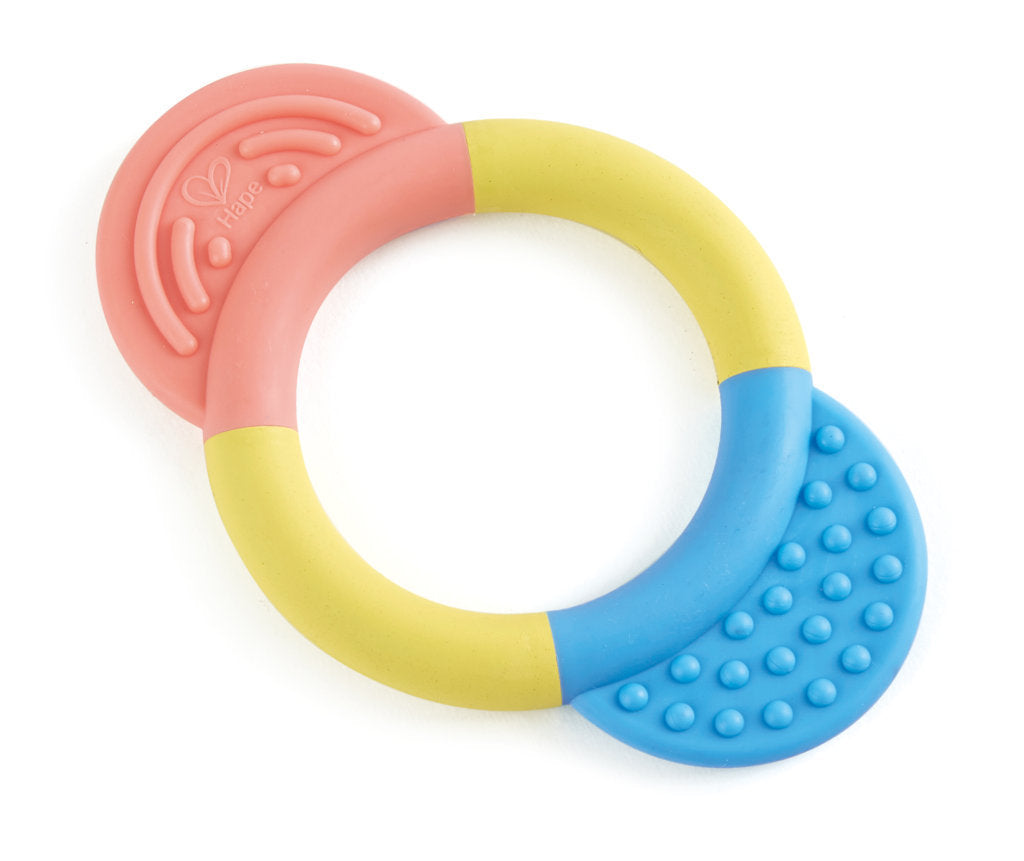 Hape Teether Ring perfect for little hands, baby and new borns The Toy Wagon