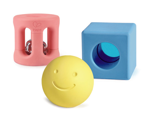 Hape Geometric Rattle perfect for little hands, baby and new borns The Toy Wagon