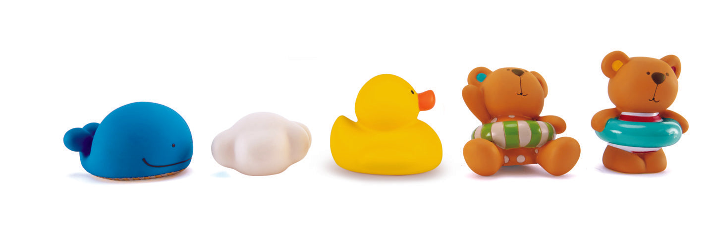 Hape Teddy and Friends Bath Squirts make bath time more fine for babies The Toy Wagon