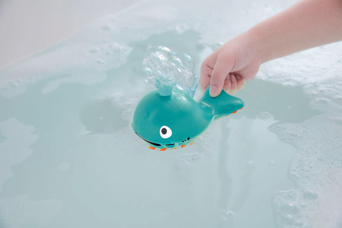Hape Bubble Blowing Whale makes bath time fun for babies The Toy Wagon