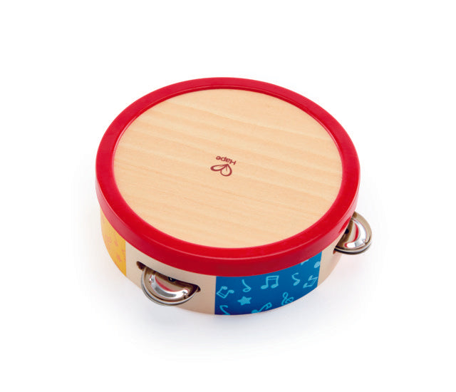 Hape Tap-along Tambourine, a first musical instruments for babies, perfect for making music The Toy Wagon
