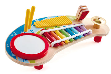 Hape Mighty Mini Band, a first musical instruments for babies, perfect for making music The Toy Wagon