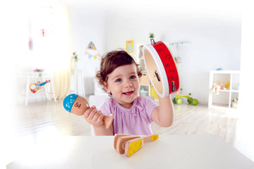 Hape Junior Percussion Set, a first musical instruments for babies, perfect for making music The Toy Wagon