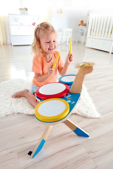 Hape Drum and Cymbal Set a great first musical instrument for children The Toy Wagon