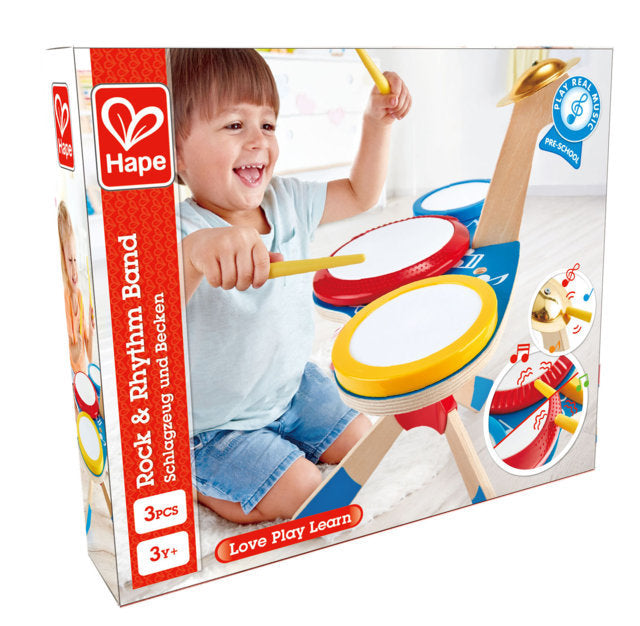 Hape Drum and Cymbal Set a great first musical instrument for children The Toy Wagon