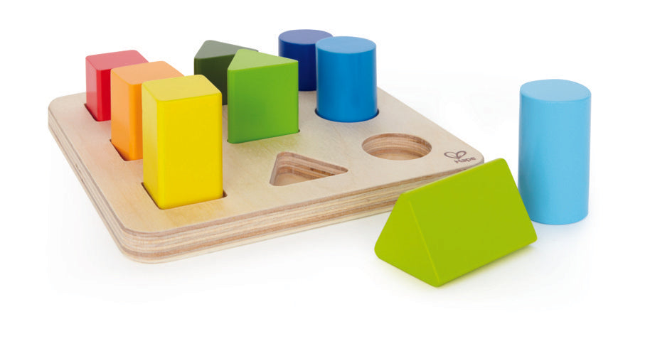 Hape Color and SHape Sorter multi-tasking sorter encourages counting, sorting, and color and sHape identification The Toy Wagon