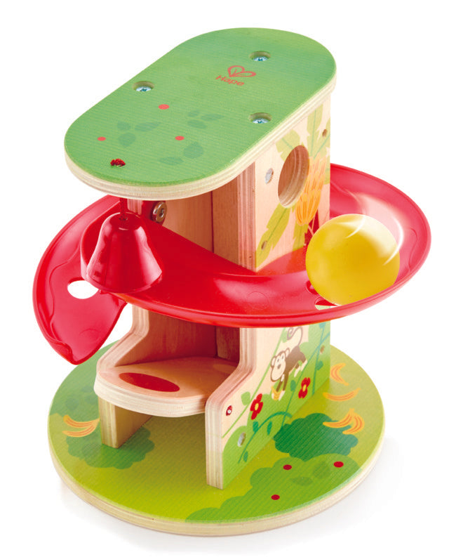 Hape Jungle Press and Slide first toys for toddlers encourage coordination, dexterity, imagination, and simple problem solving. The Toy Wagon