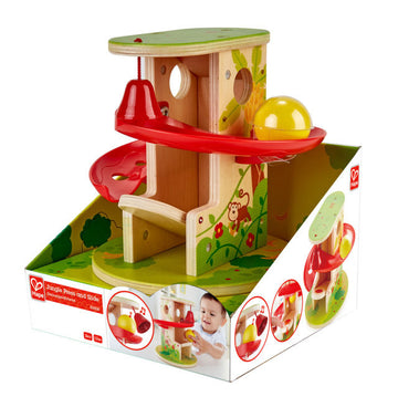 Hape Jungle Press and Slide first toys for toddlers encourage coordination, dexterity, imagination, and simple problem solving. The Toy Wagon