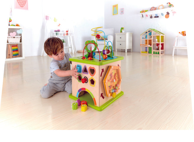 Hape Country Critters Play Cube little hands educational toys The Toy Wagon