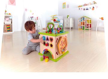 Hape Country Critters Play Cube little hands educational toys The Toy Wagon