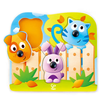 Hape Big Nose Wild Puzzle for little hands educational toys The Toy Wagon