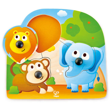 Hape Big Nose Jungle Puzzle wooden for little hands educational toys The Toy Wagon