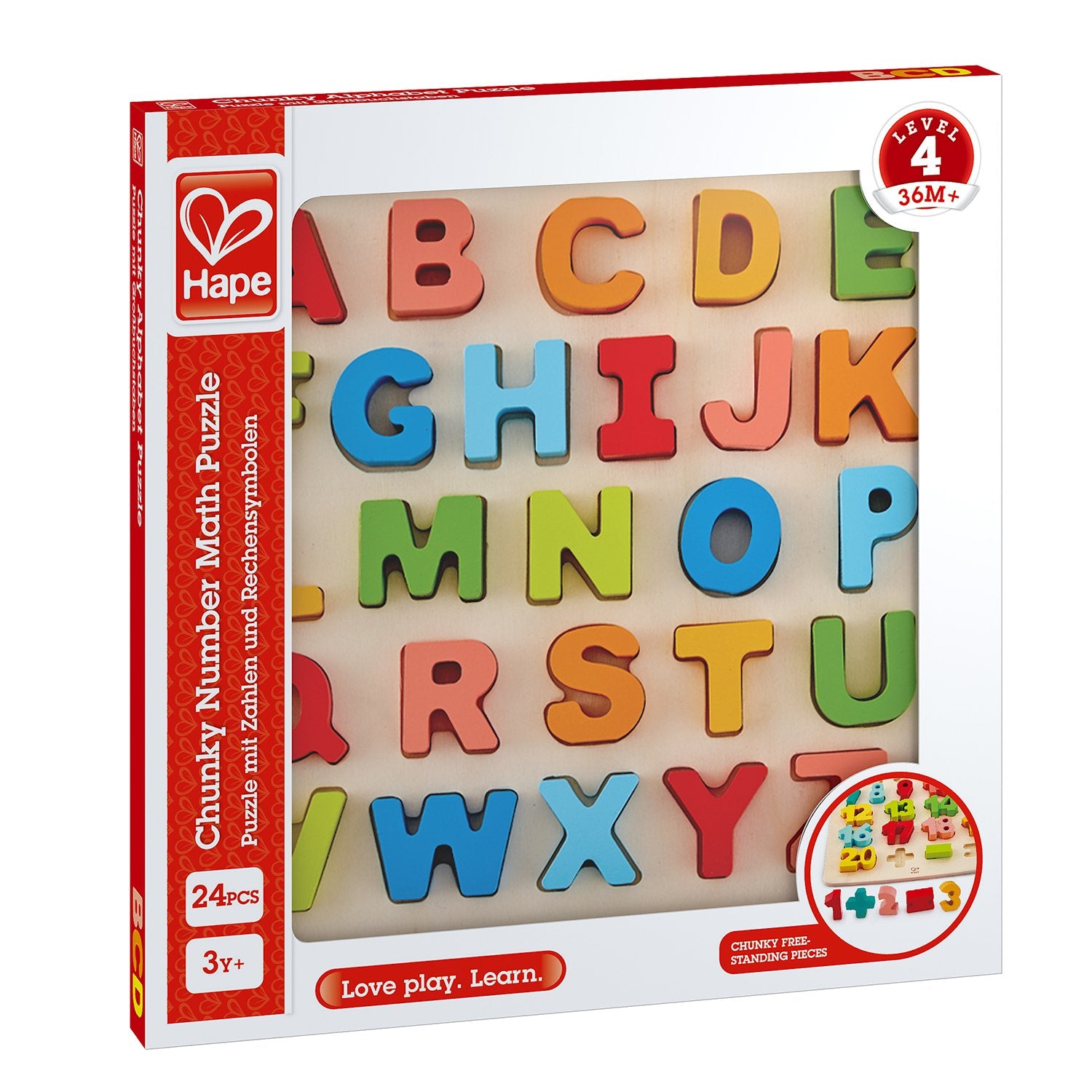 Hape Chunky Alphabet Puzzle wooden for little hands educational toys The Toy Wagon