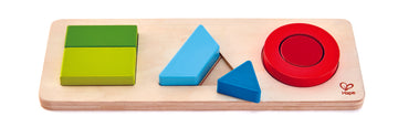 Hape Geometry Puzzle wooden for little hands educational toys The Toy Wagon