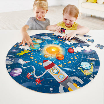 Hape Solar System Puzzle wooden for little hands educational toys The Toy Wagon