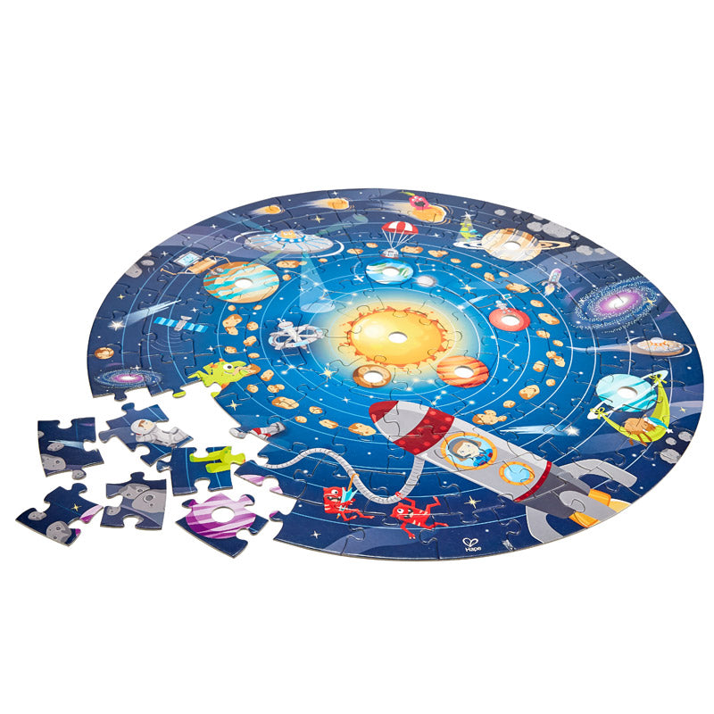 Hape Solar System Puzzle wooden for little hands educational toys The Toy Wagon