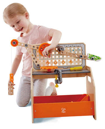 Hape Junior Inventor Discovery Scientific Workbench STEAM educational construction toys The Toy Wagon
