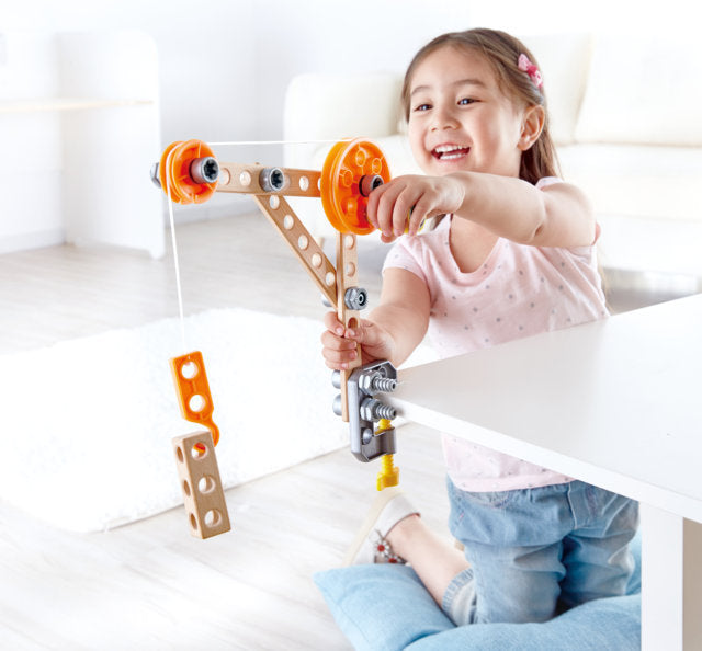 Hape Junior Inventor Three Experiment Kit STEAM educational construction toys The Toy Wagon