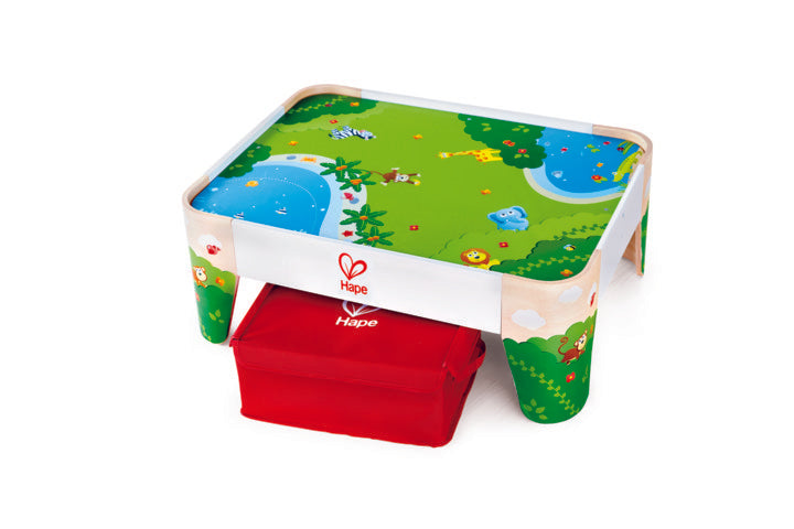 Hape Railway Play Table is wooden railway and train set The Toy Wagon