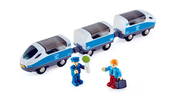 Hape Intercity Train is wooden railway and train set The Toy Wagon