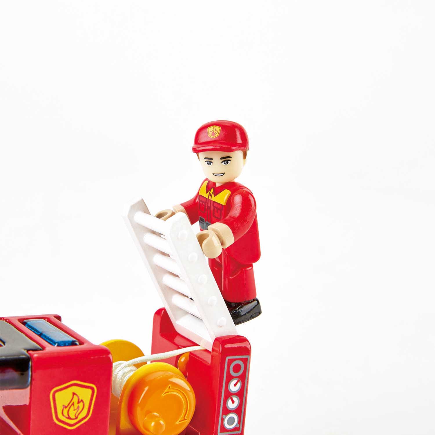 Hape Emergency Services HQ is wooden railway and train set The Toy Wagon