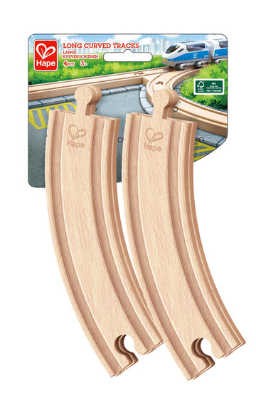 Hape Track 4pcs Long Curved