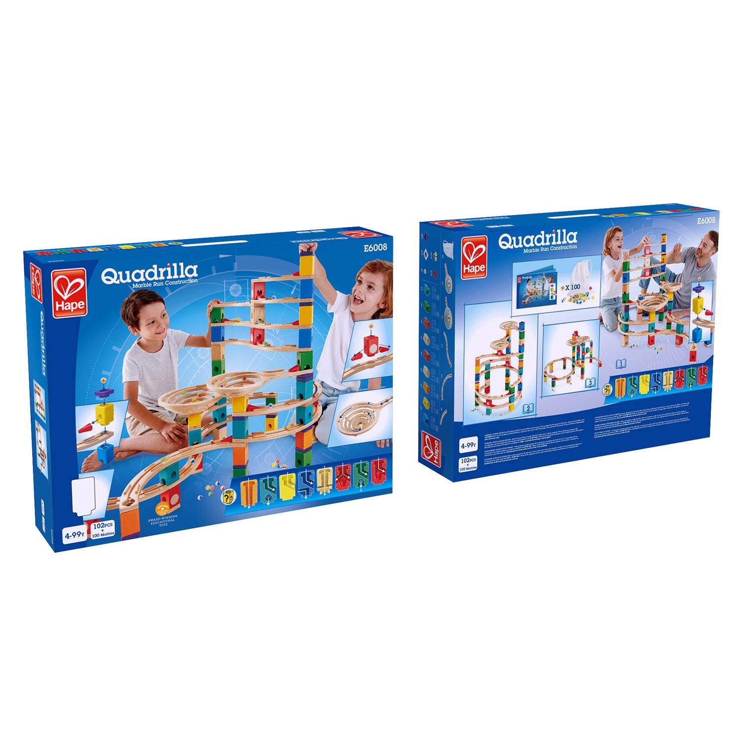 Hape Quadrilla The Ultimate wooden marble run, contruction and STEAM play The Toy Wagon