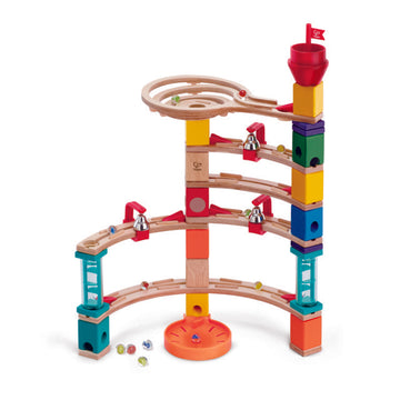 Hape Quadrilla Castle Escape wooden marble run, contruction and STEAM play The Toy Wagon