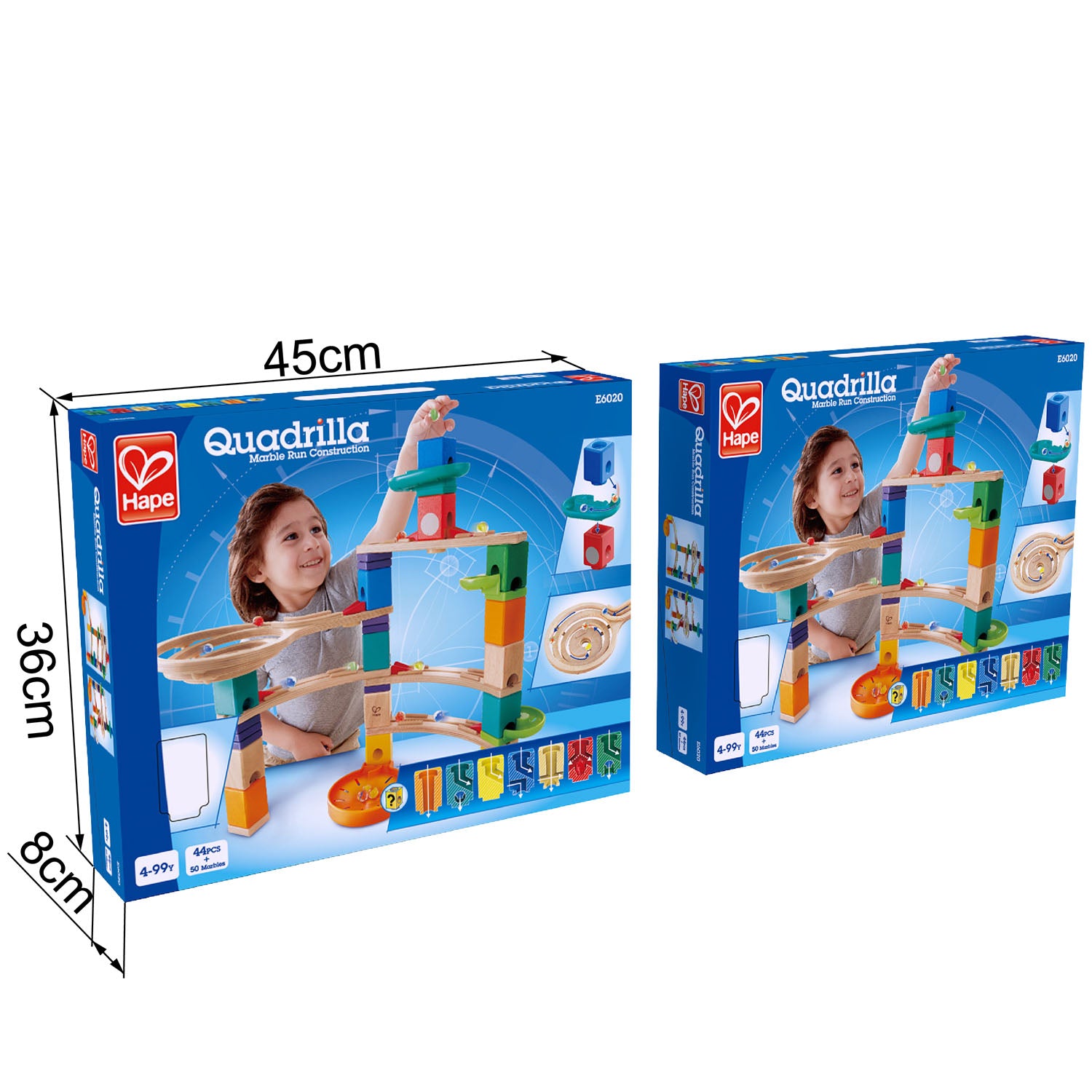 Hape QuadrillaCliffhanger wooden marble run, contruction and STEAM play The Toy Wagon