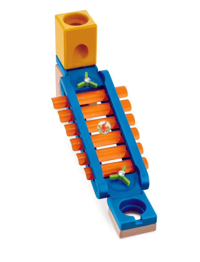 Hape Quadrilla Sonic Playground wooden marble run, contruction and STEAM play The Toy Wagon