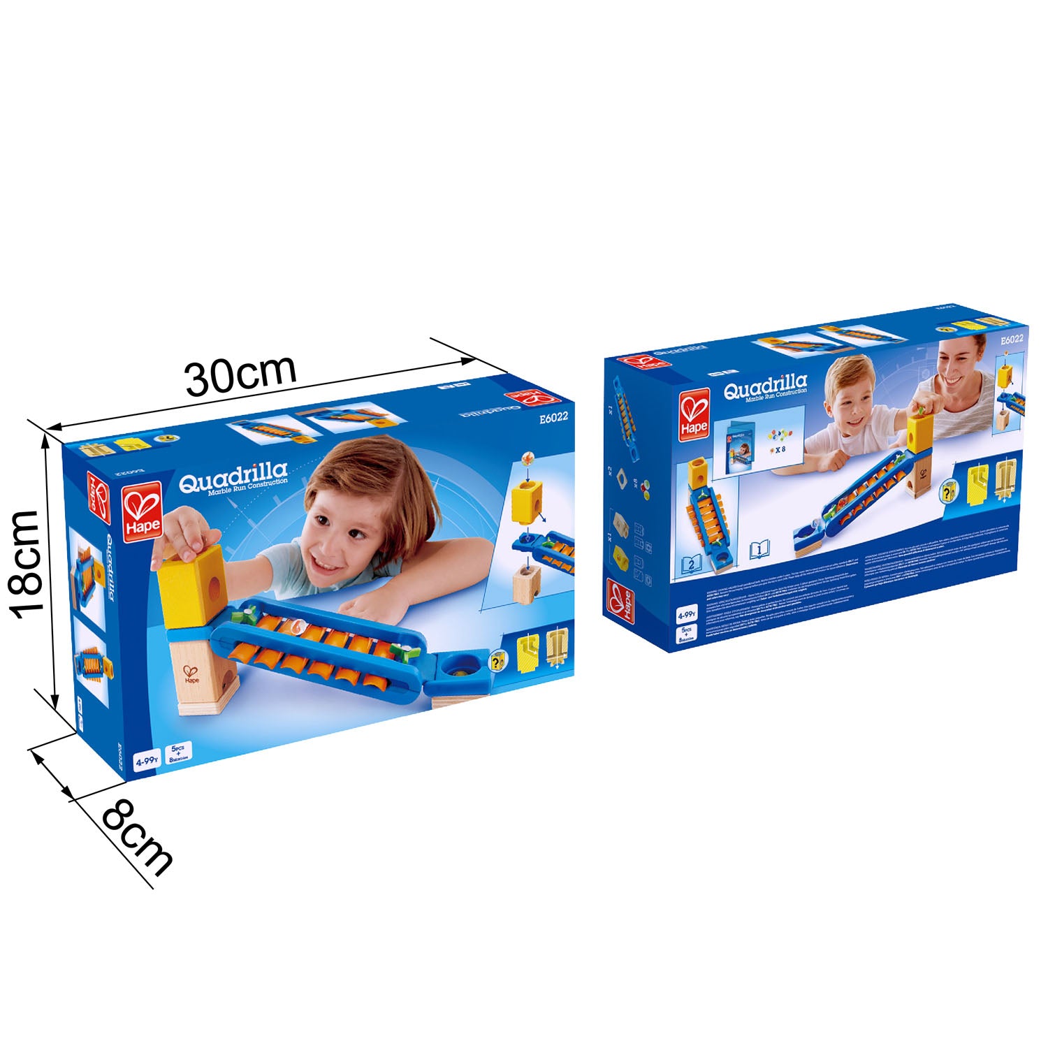 Hape Quadrilla Sonic Playground wooden marble run, contruction and STEAM play The Toy Wagon