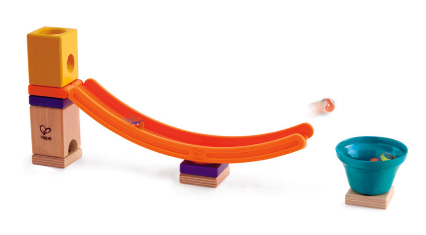 Hape Quadrilla Mega Skatepark wooden marble run, contruction and STEAM play The Toy Wagon