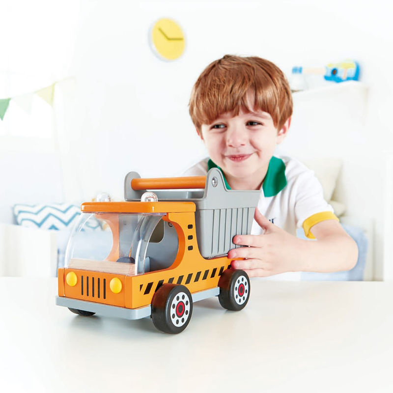 Hape Dumper Truck imaginative play quality wooden toys The Toy Wagon