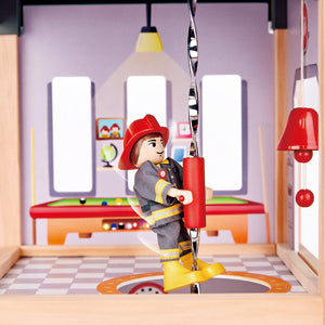 Hape Fire Station imaginative play quality wooden toys The Toy Wagon