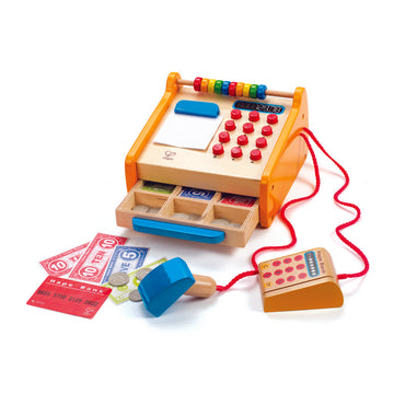 Hape Checkout Register imaginative play quality wooden toys The Toy Wagon