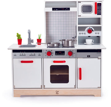 Hape All-in-1 Kitchen imaginative play quality wooden toys The Toy Wagon