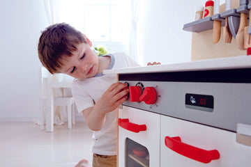 Hape White Gourmet Kitchen imaginative play quality wooden toys The Toy Wagon