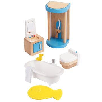 Hape Family Bathroom imaginative play quality wooden toys The Toy Wagon